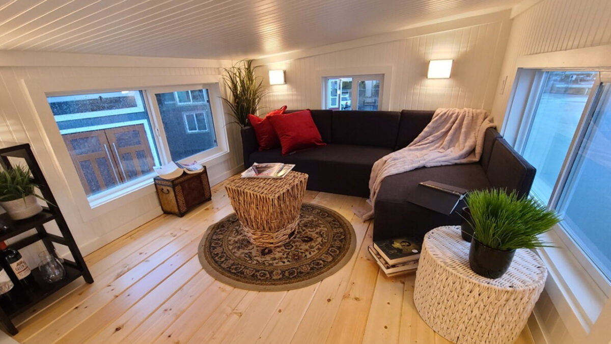 Castle Peak Tiny House is Luxurious Dwelling with 2 Living Rooms