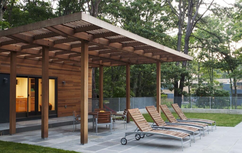 Contemporary Wood Pergola