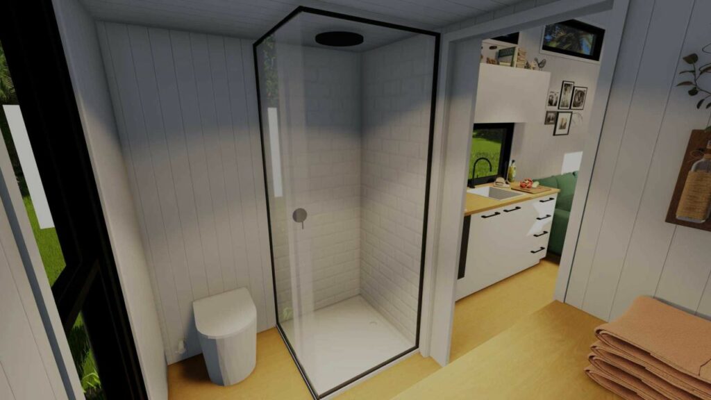 Coogee 10.0 bathroom by Aussie Tiny Houses