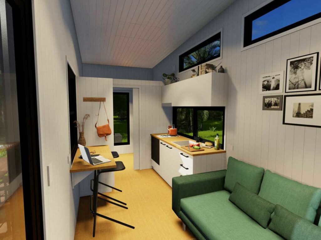 Coogee 10.0 interior by Aussie Tiny Houses