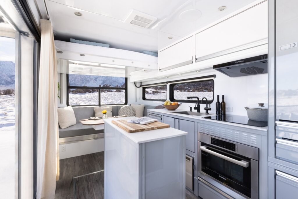 HD-PRO travel trailer kitchen