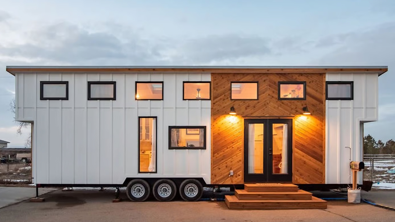 Jen’s 34 x 10 Tiny Home has Two Lofts and Spacious Kitchen