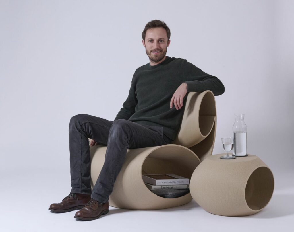 Loom 3D Printed Chair by Peter Otto Vosding