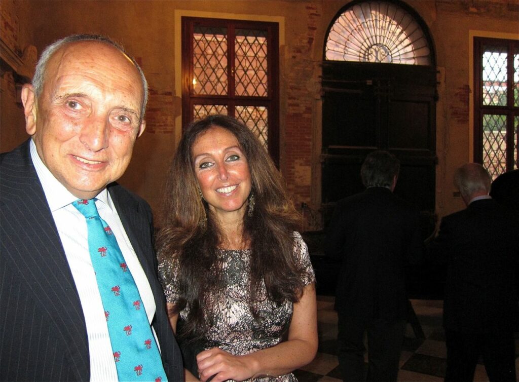 Manuela Luca Dazio with Francesco Molinari