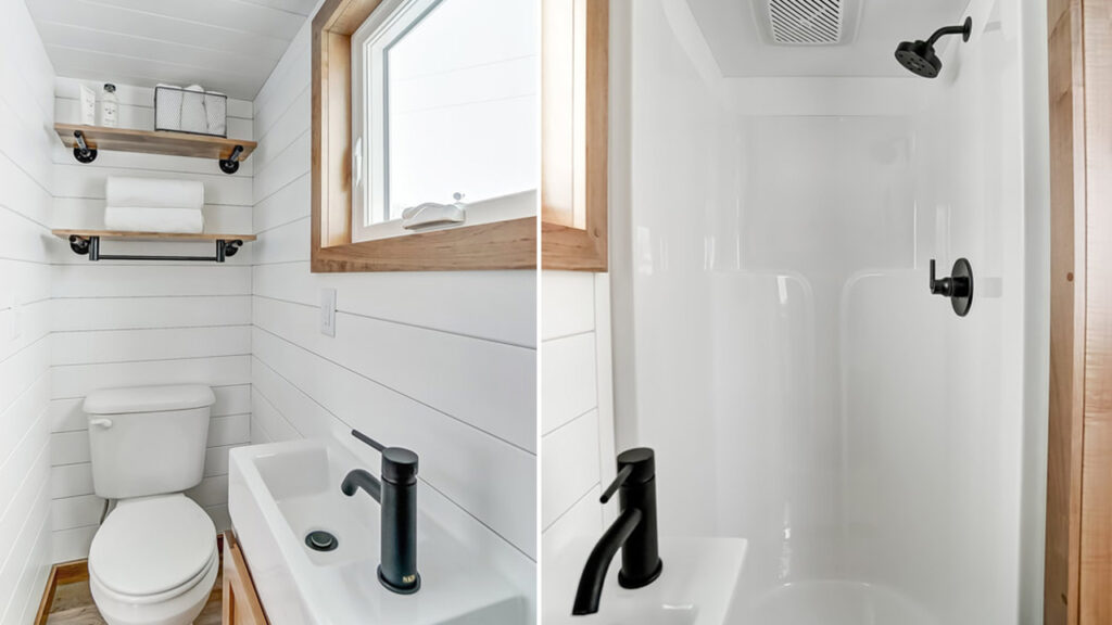 Bathroom of Ojai Tiny House by Modern Tiny Living