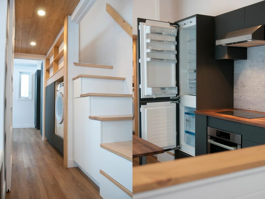 Noyer XL interior of Minimaliste's tiny house