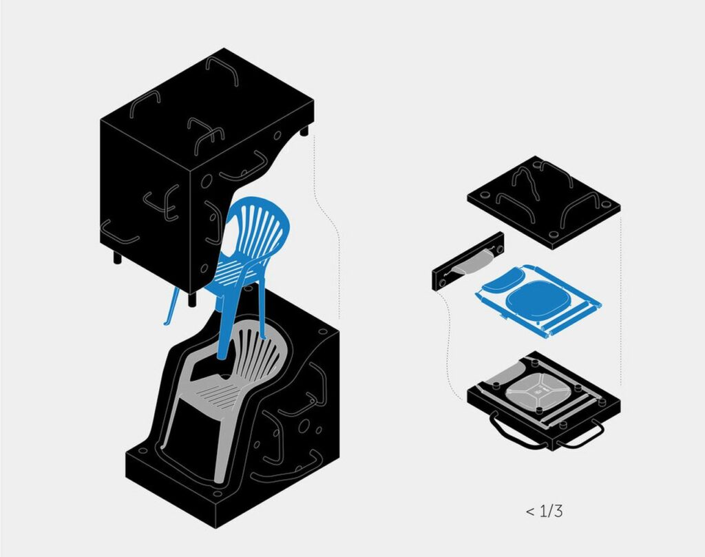 OTO recycled Ocean plastic chair