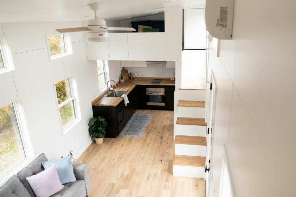 Ocoee tiny house on wheels interior