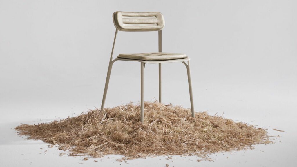 PEEL chair is made in collaboration between PROWL Studio and M4 Factory - Sustainability at Salone del Mobile 2023