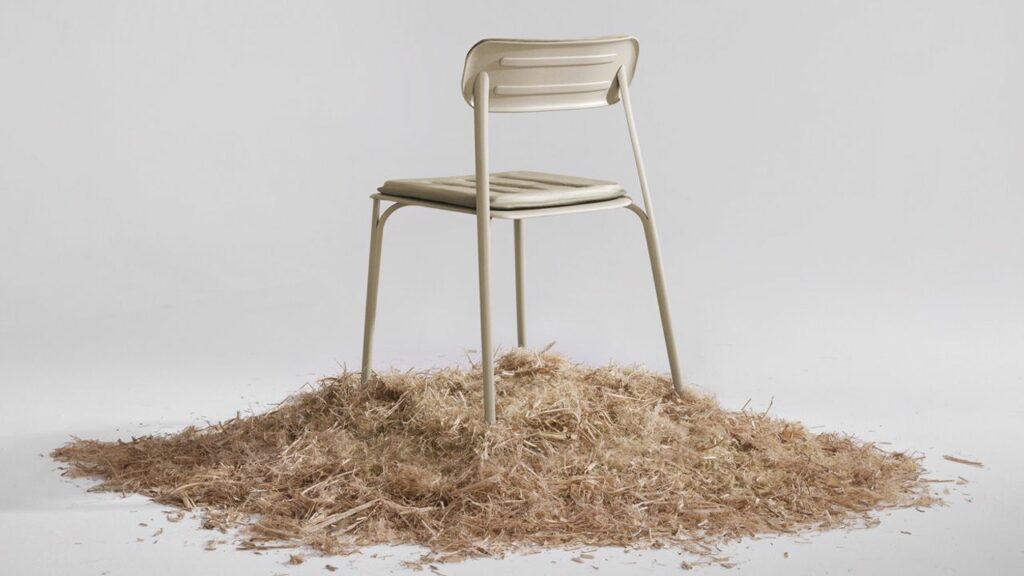 PEEL chair is made of hemp