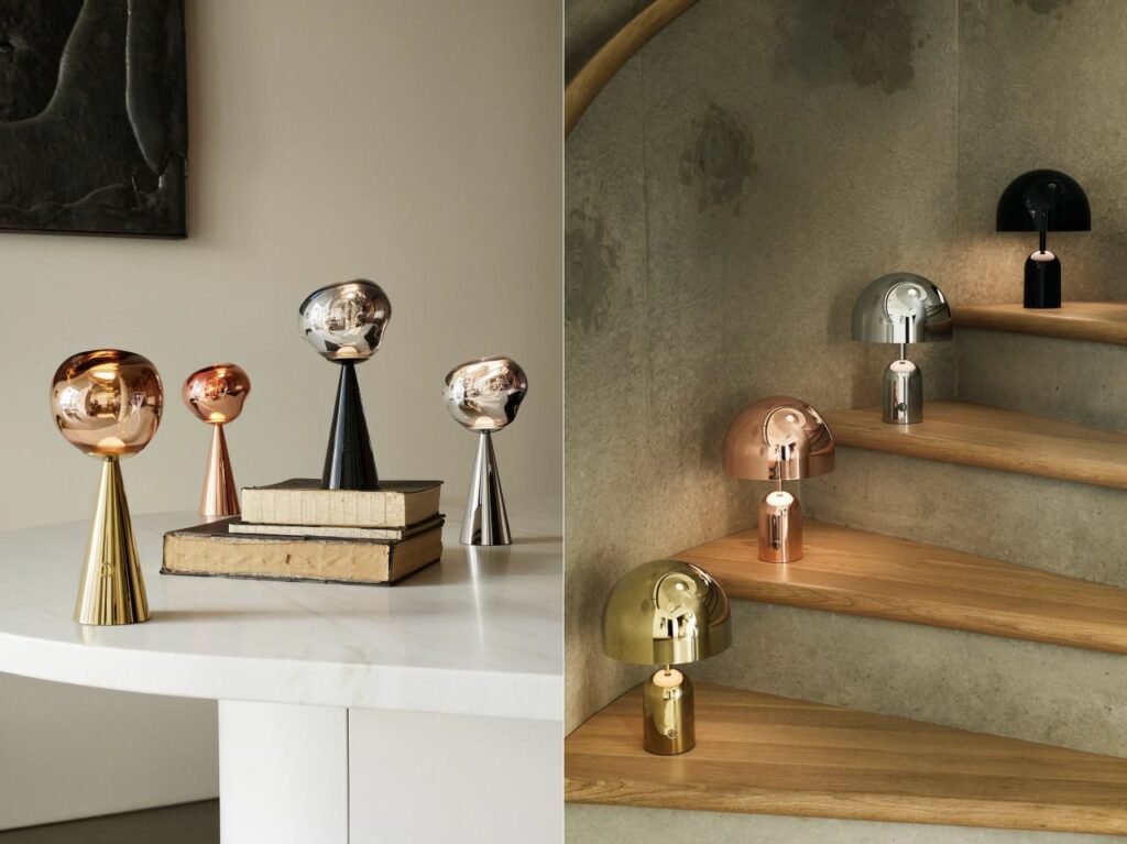 PORTABLE light series by British designer Tom Dixon - Trends from Milan Furniture Fair 2023