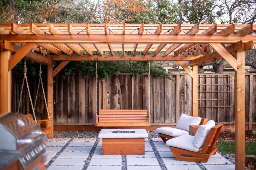 Rustic Wooden Pergola