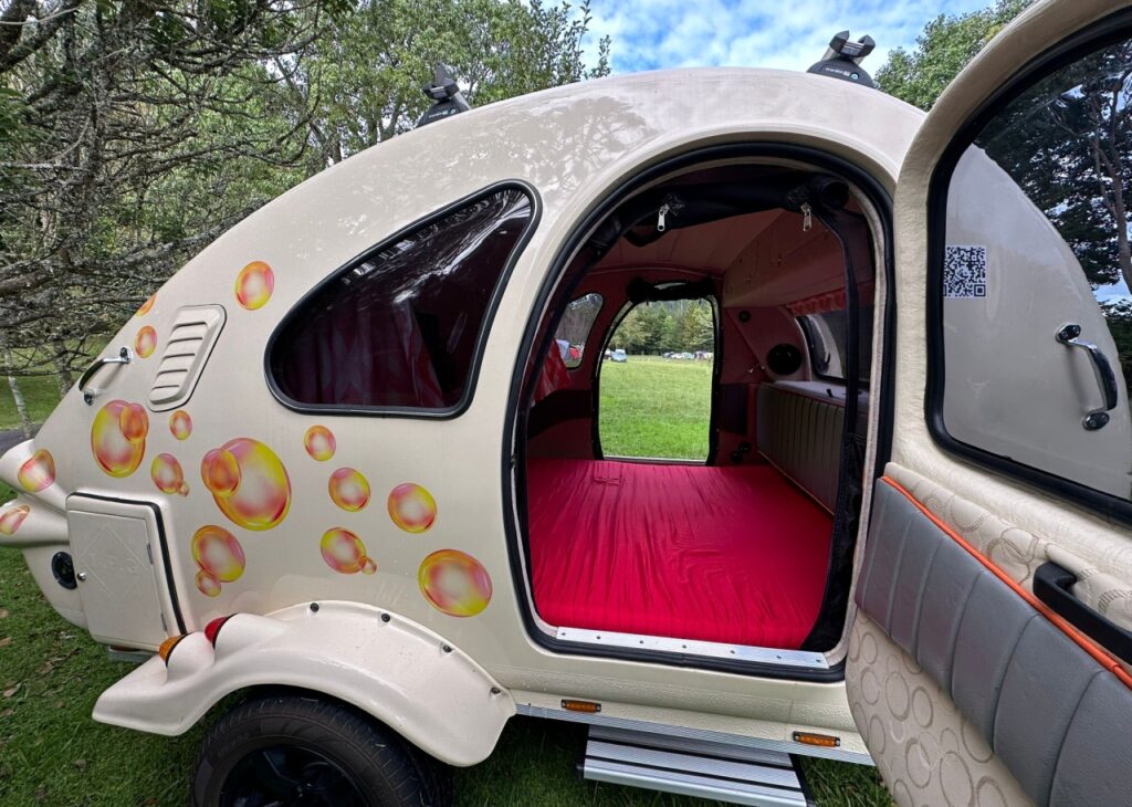 Bubble Caravan Solar-Powered Teardrop has Astounding Galley