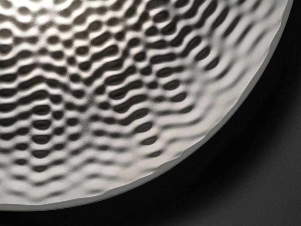 This Unique Lamp Mimics Water Ripples Effect in Plaster