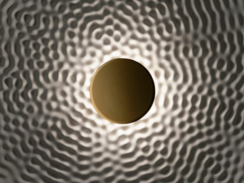 This Unique Lamp Mimics Water Ripples Effect in Plaster