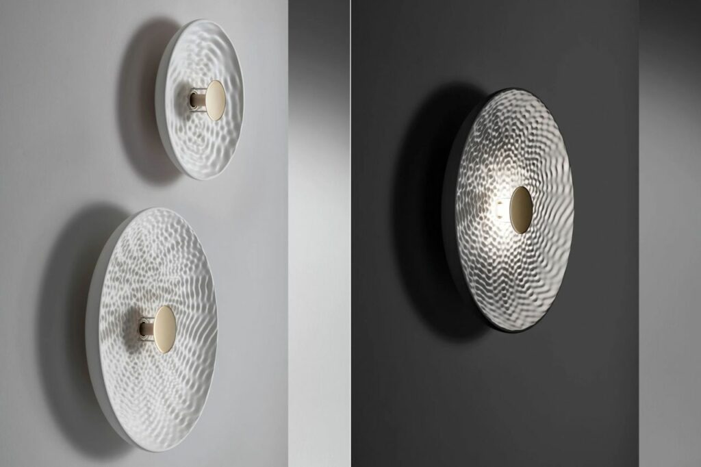 This Unique Lamp Mimics Water Ripples Effect in Plaster