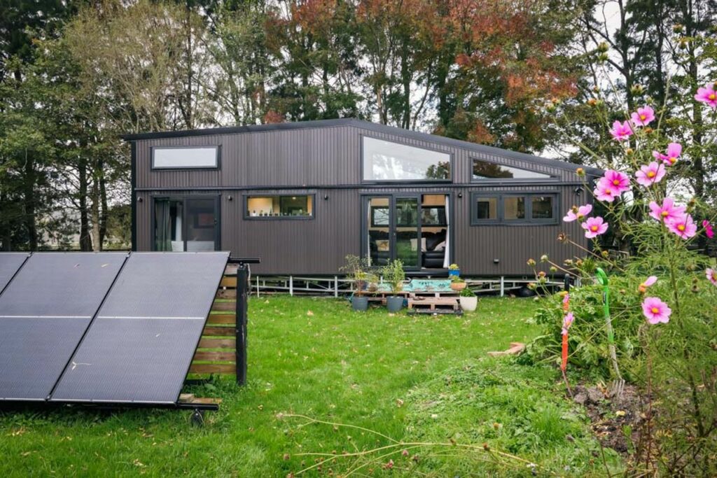 Exterior of New Zealand's biggest tiny house