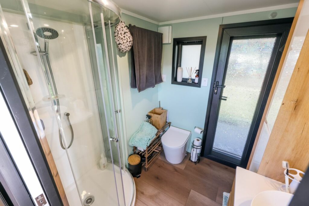 Bathroom of New Zealand's biggest tiny house