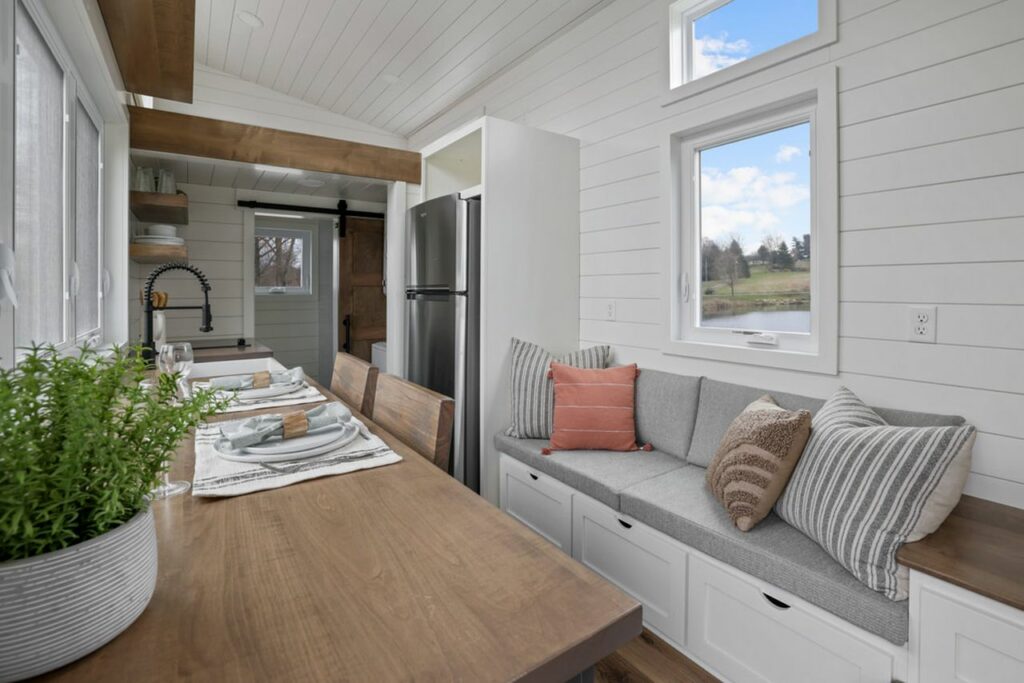 Living room of Ulla-Carin tiny house