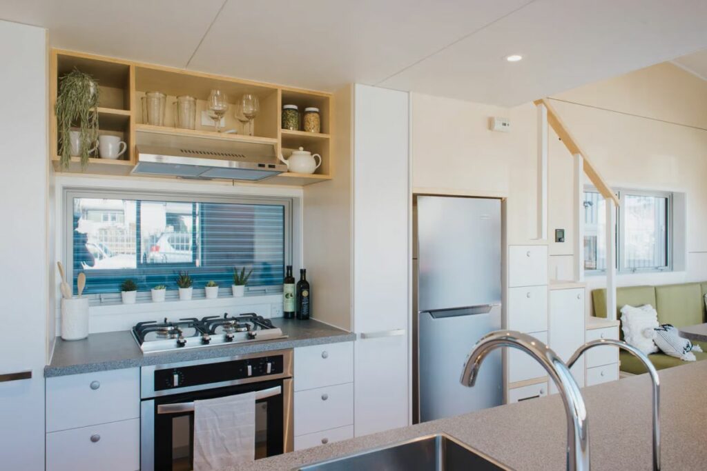 Wai-iti tiny house on wheels kitchen