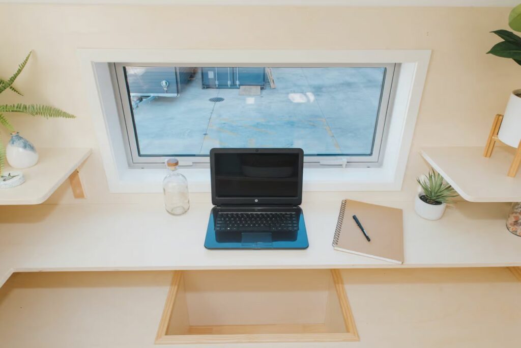 Wai-iti tiny house on wheels home office