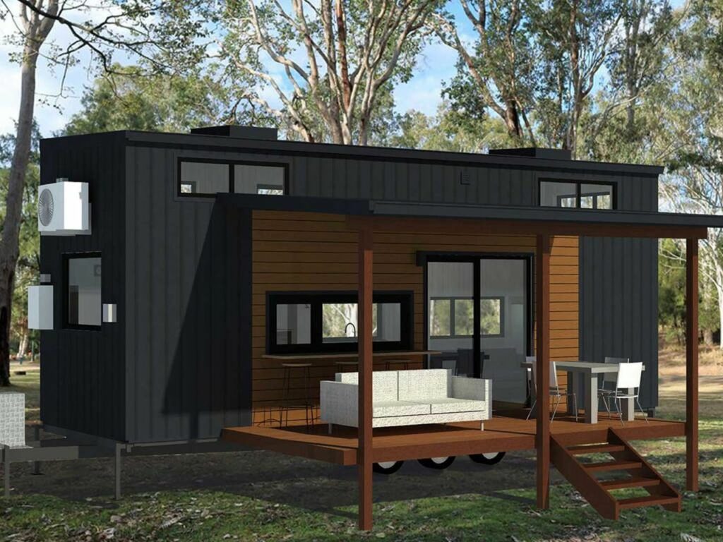 Yaroomba 8.4 tiny house bedroom by Aussie Tiny Houses