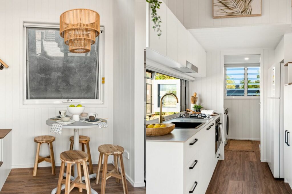 Yaroomba 8.4 tiny house bedroom by Aussie Tiny Houses