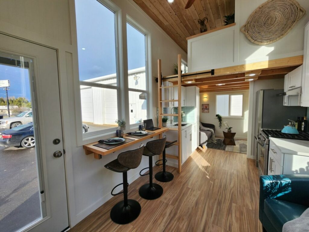 Interior of Yukon tiny house by Tiny Mountain Houses