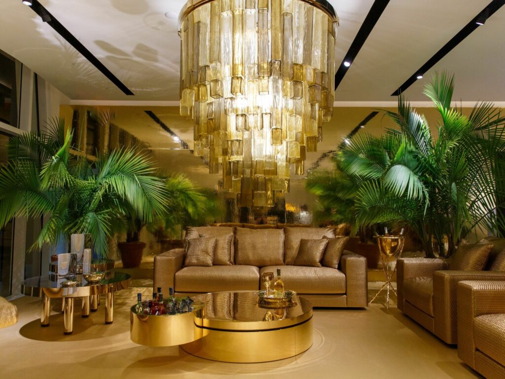 gold furniture collection by Dolce-Gabbana