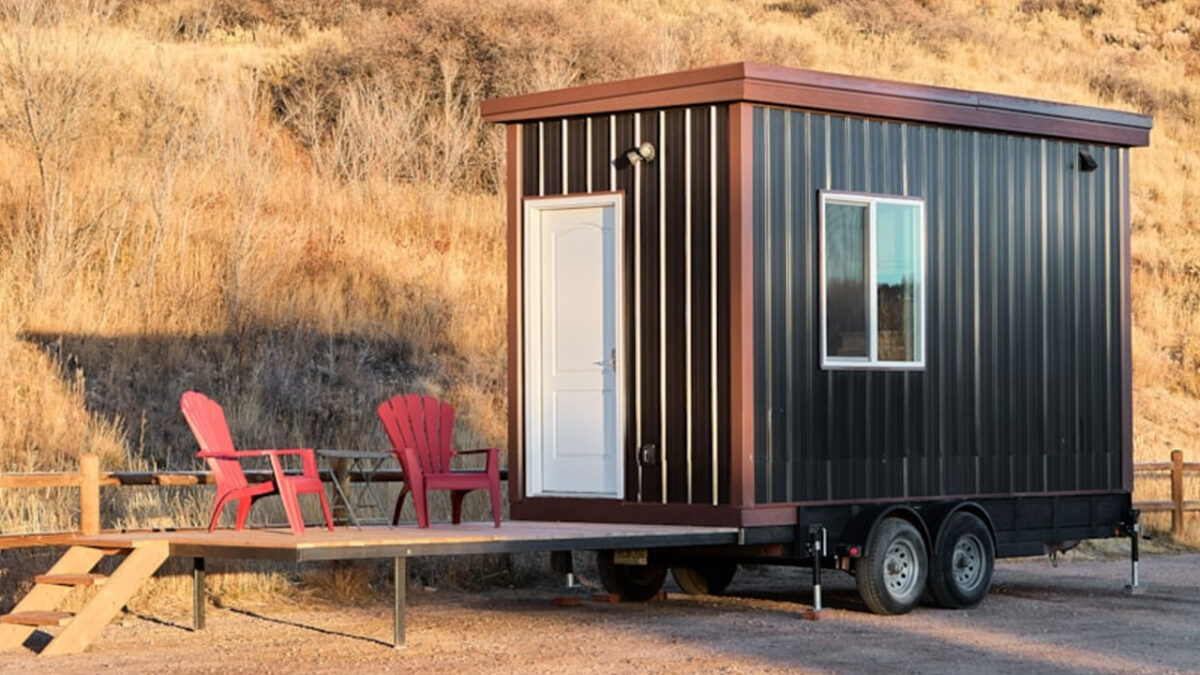 This 35k Tiny House Features Luxe Kitchen and Elevator Bed