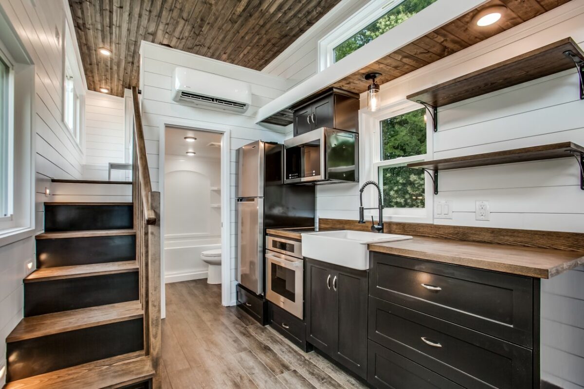 Abigail Tiny House Features Stand-Up Loft Bedroom and Bathtub