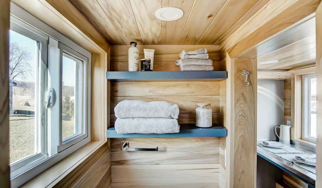 Bathroom Storage shelves