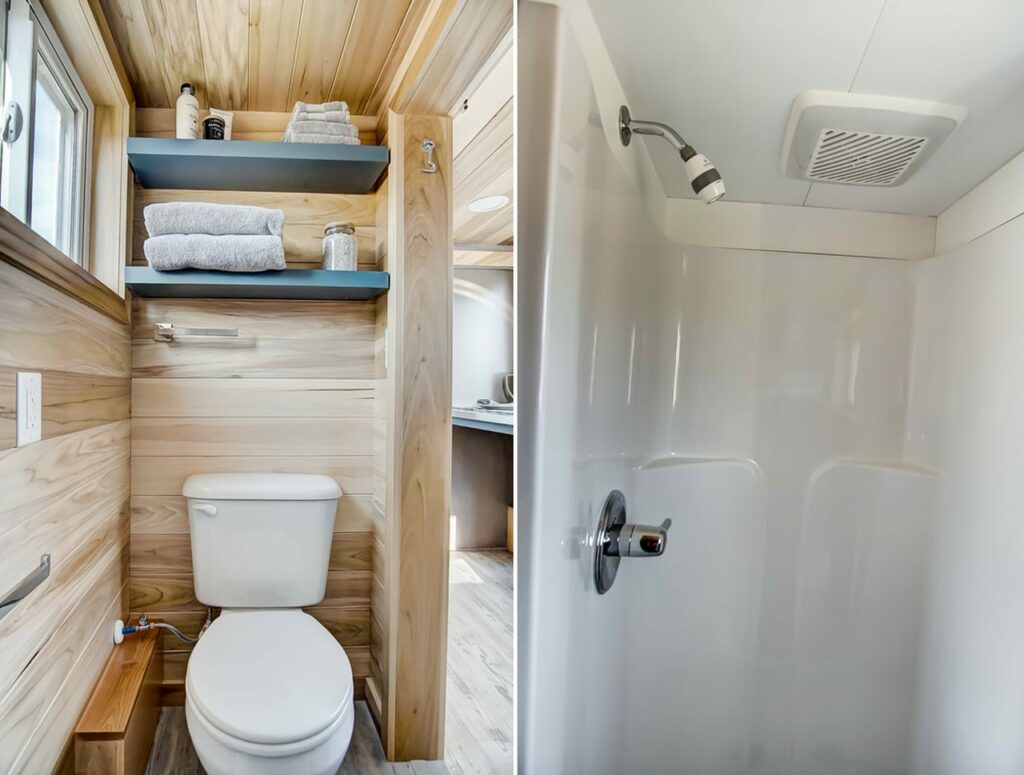 Bathroom in Buxton Tiny House