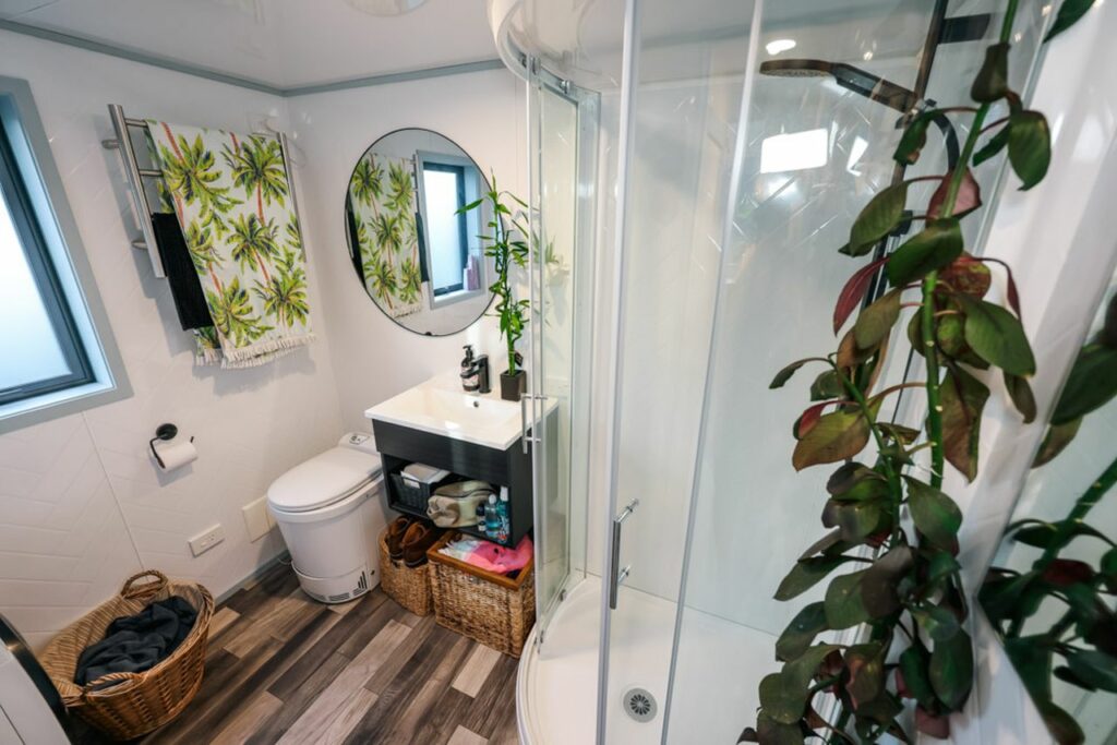 Tattoo Artist design an artistic tiny house for himself in Wellington