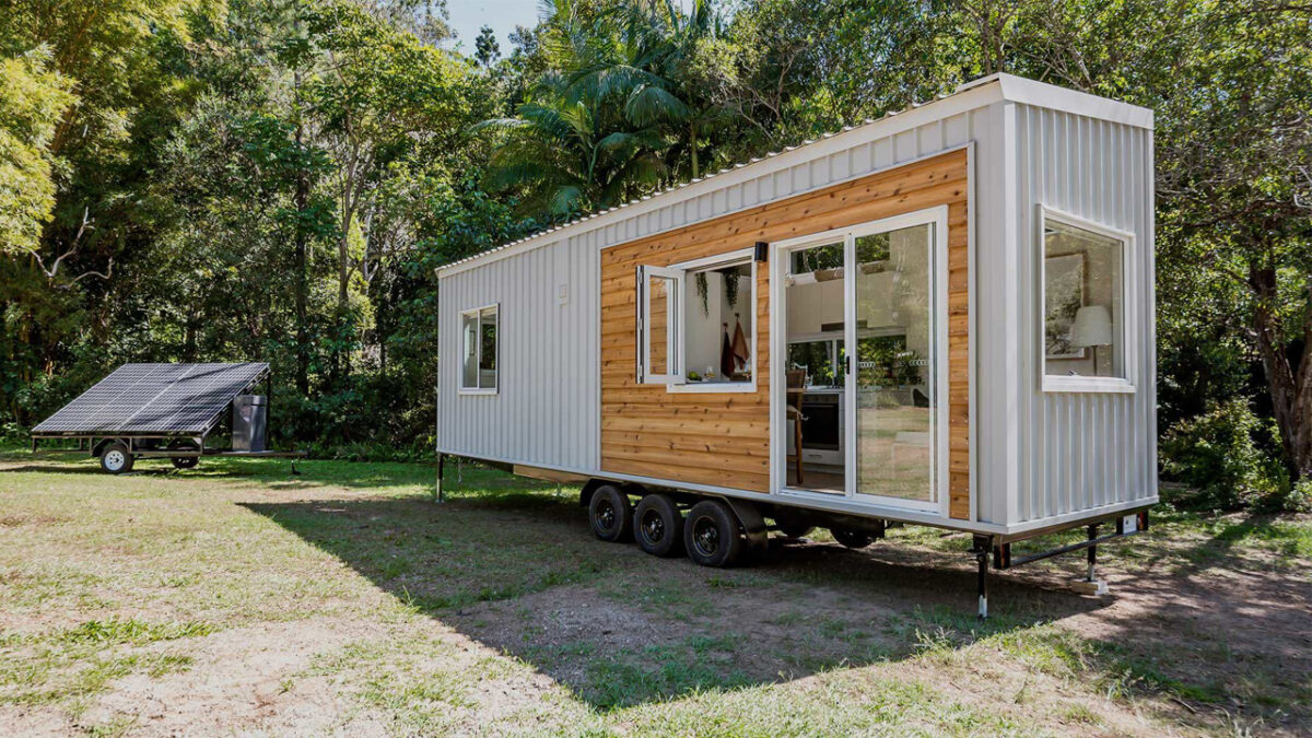 Casuarina 9.0 Tiny House has Bedroom Below, Storage in the Loft