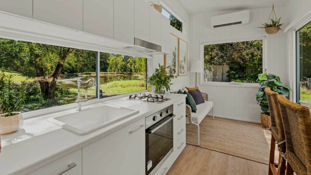 Kitchen of Casuarina 9.0 tiny house by Aussie Tiny Houses