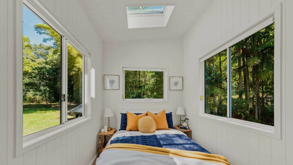 Bedroom of Casuarina 9.0 tiny house by Aussie Tiny Houses