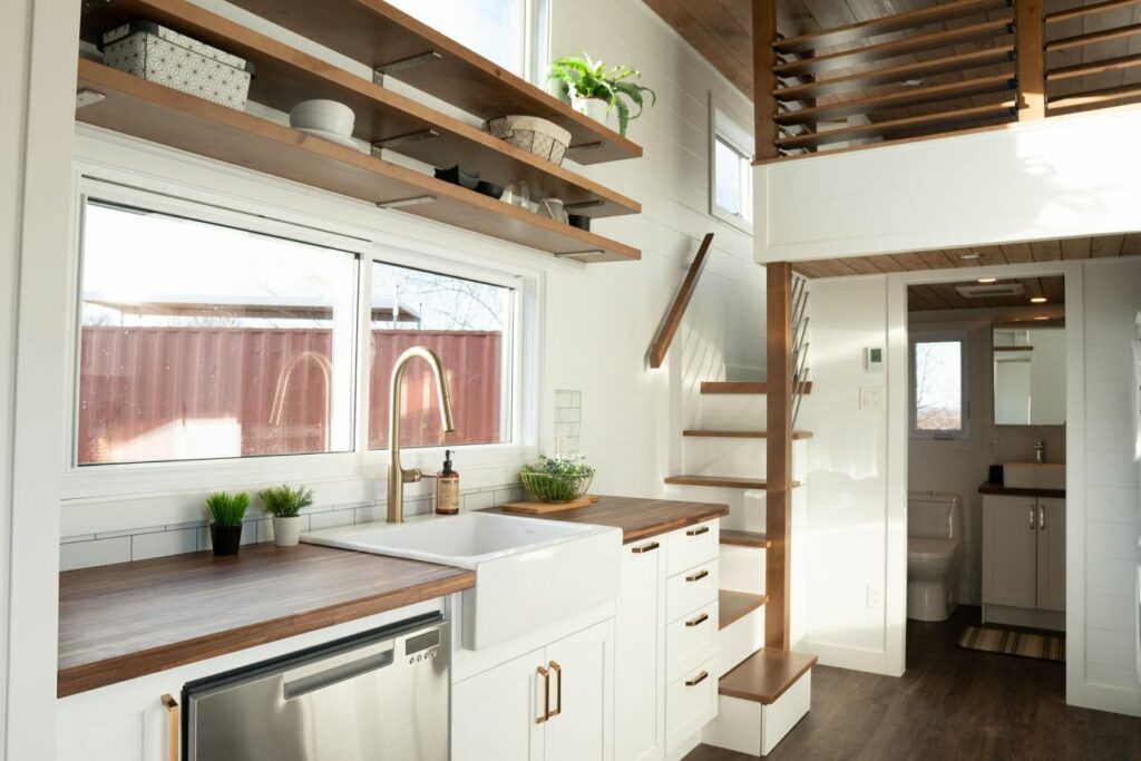 Charme Tiny House has Three Bedrooms to Sleep a Family of Six