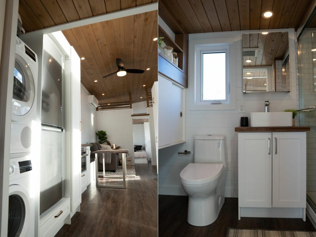 Charme Tiny House has Three Bedrooms to Sleep a Family of Six