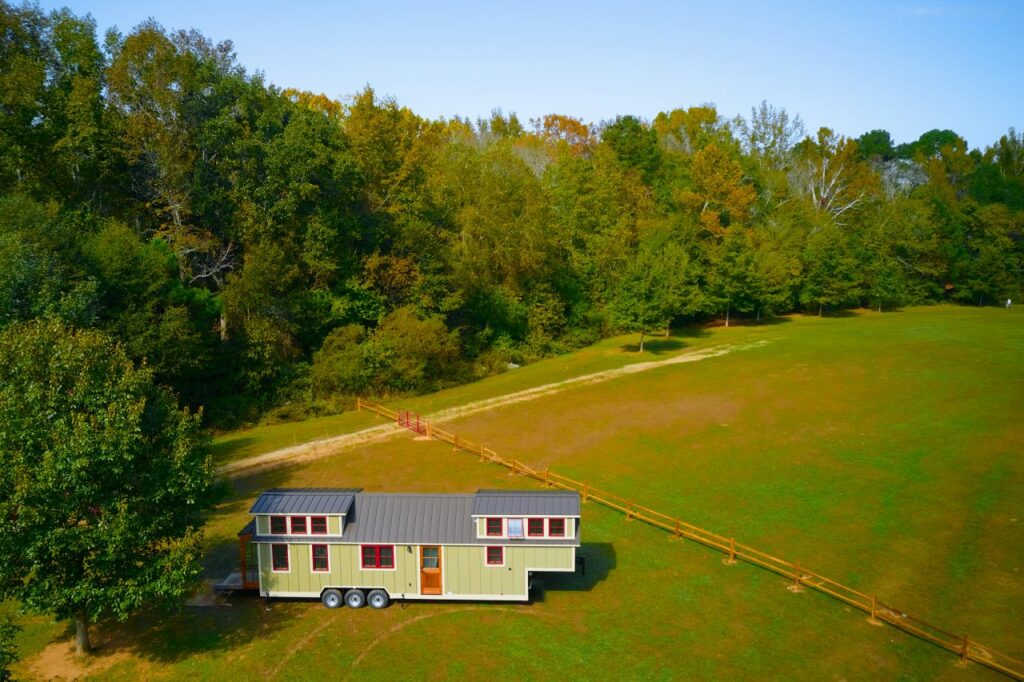 Denali-Gooseneck-Tiny-House-by-Timbercraft-Tiny-Homes aerial view