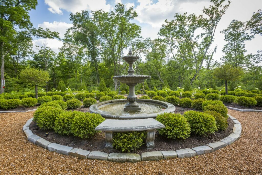 Hardscaping features in landscaping design