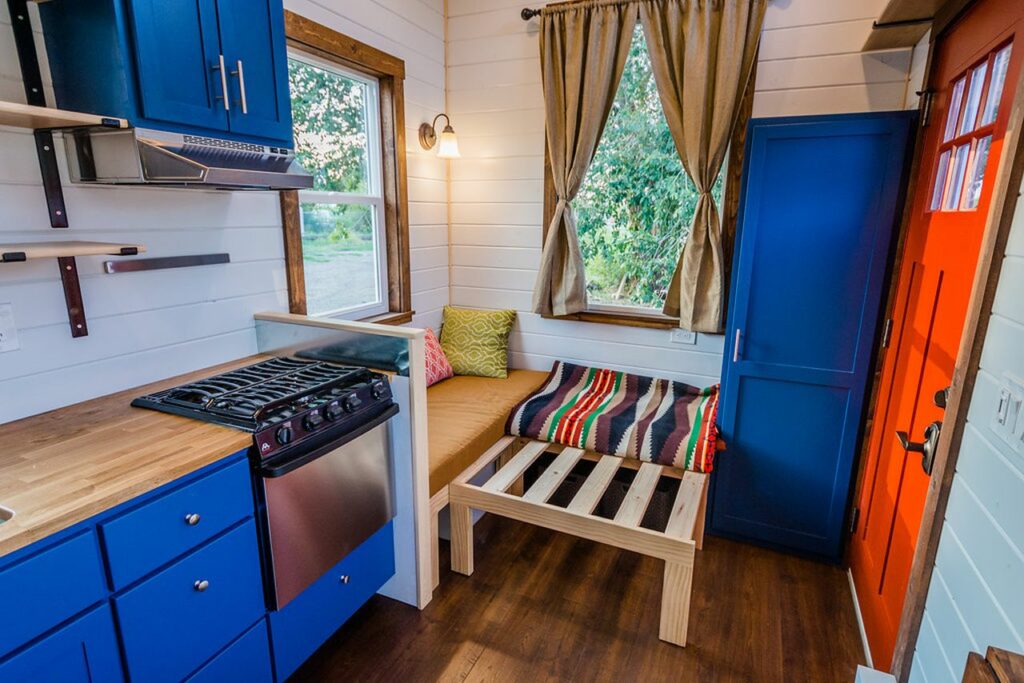 Interior of Julia’s 20′ x 8′ Tiny Home