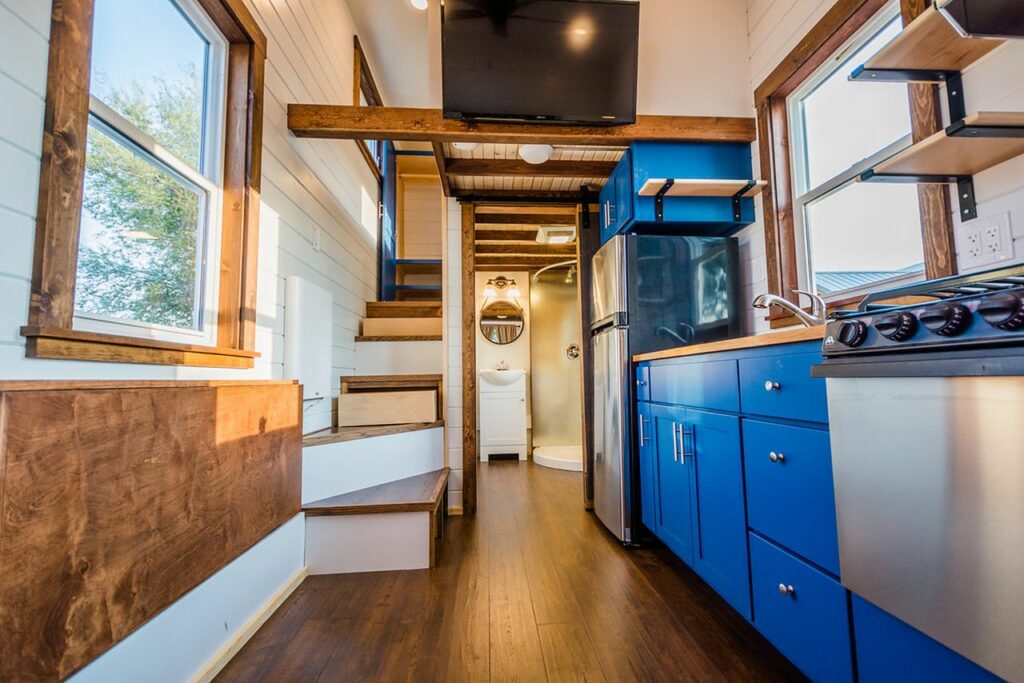 Interior of Julia’s 20′ x 8′ Tiny Home