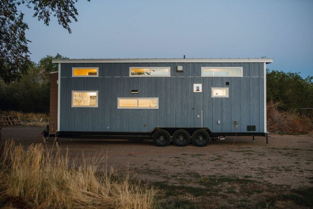 Exterior of Kim's tiny house by MitchCraft Tiny Homes