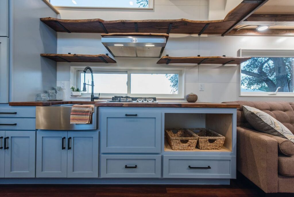 Kitchen of MitchCraft Tiny Homes