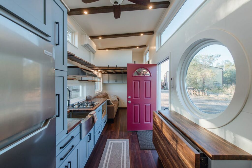 Interior of Kim's tiny house by MitchCraft Tiny Homes