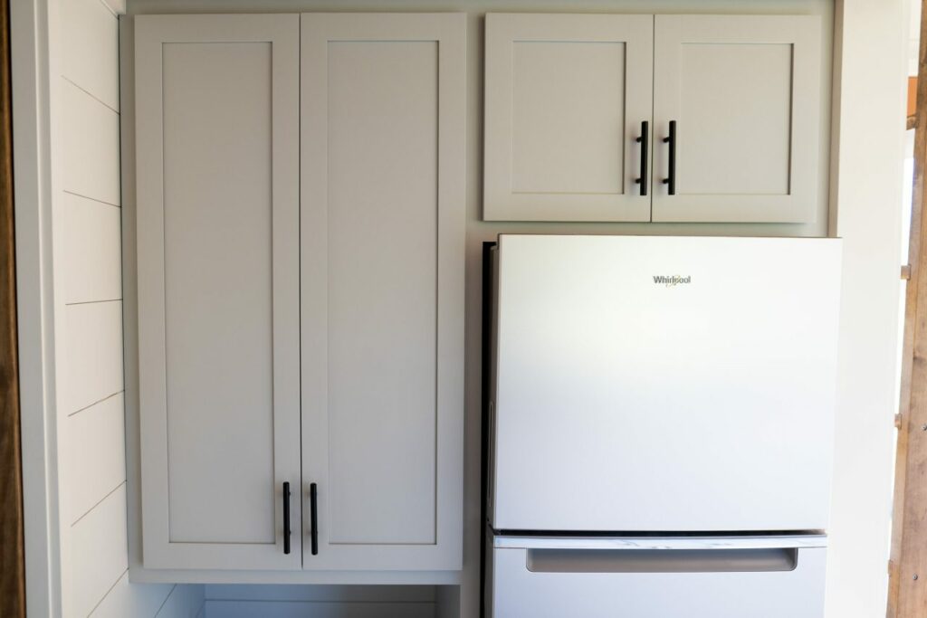 Kitchen cabinets of Etowah tiny house