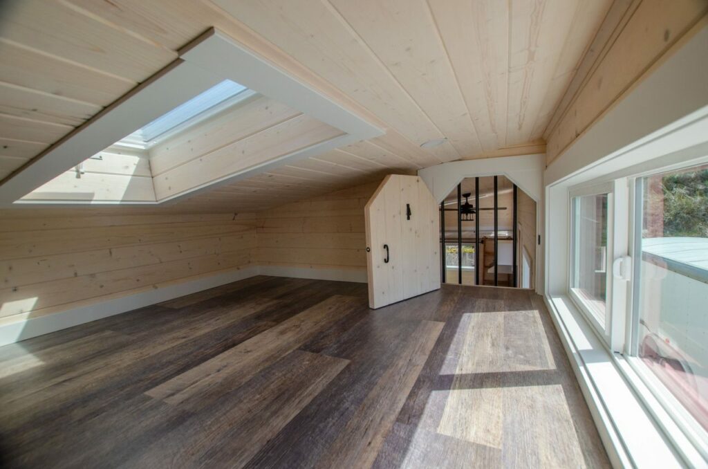 Loft bedroom of The Burrow hidden behind a trap door