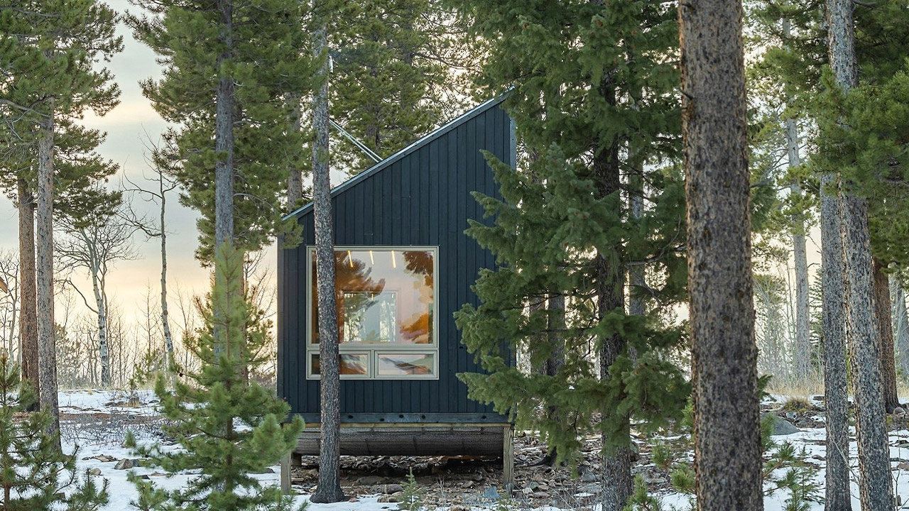 Magnolia is Net Zero-Carbon Tiny Cabin in Colorado Forest