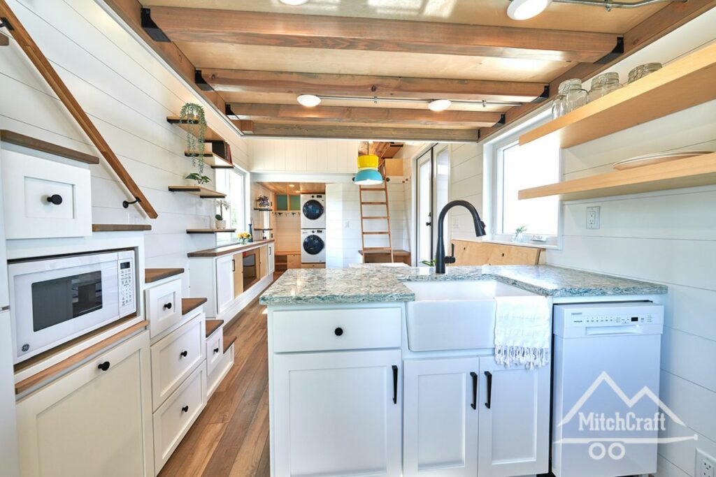 Kitchen of MitchCraft Tiny Homes